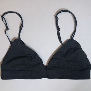 NWOT Kit and Ace Triangle Bralette in Charcoal Grey- Size S